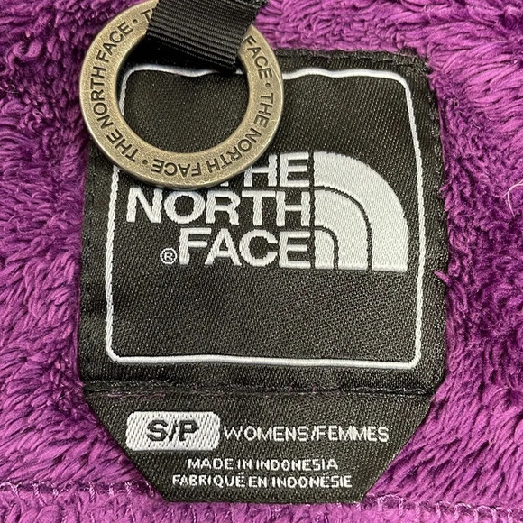 The North Face Oso Furry Fleece Hoodie Full Zip Berry Lacquer S - Picture 12 of 16